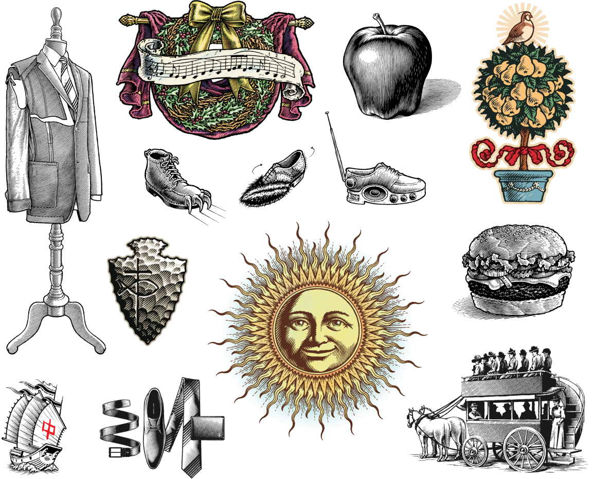 Illustrations of things